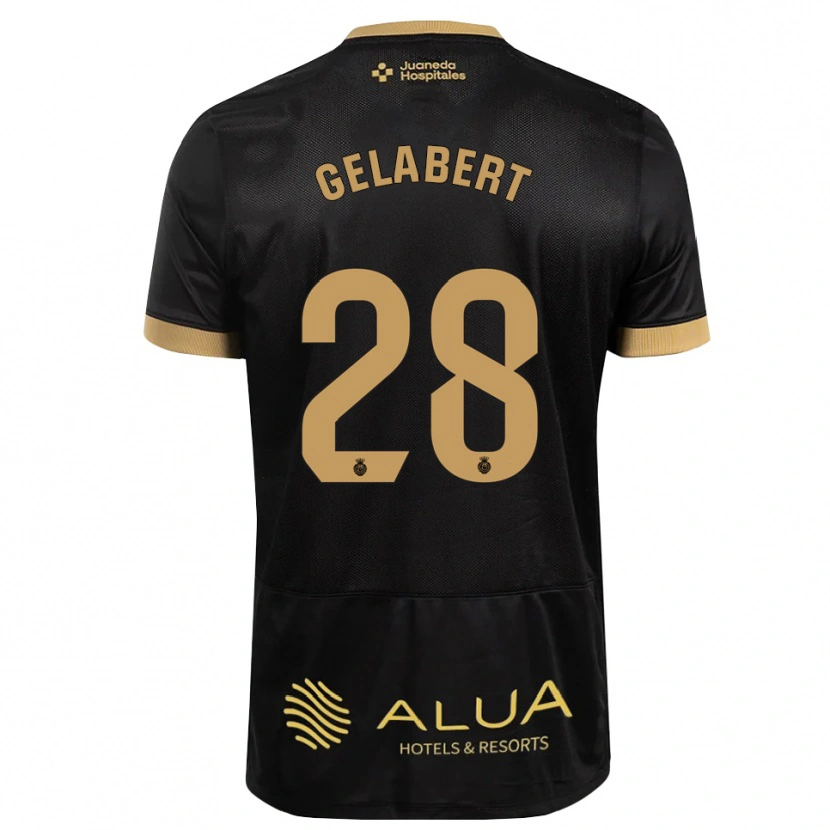 Danxen Kinderen Miquel Gelabert #28 Zwart Zandbruin Zwaar Hout Uitshirt Uittenue 2026/27 T-Shirt