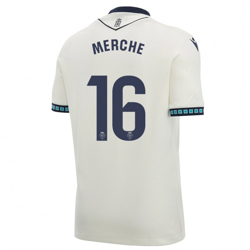 Danxen Kinderen Merche Izal García #16 Wit Zwart Licht Hemelsblauw Uitshirt Uittenue 2026/27 T-Shirt