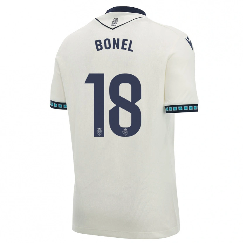 Danxen Kinderen Aimar Bonel #18 Wit Zwart Licht Hemelsblauw Uitshirt Uittenue 2026/27 T-Shirt