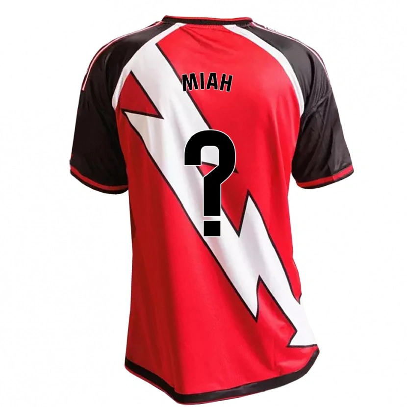 Danxen Kinderen Zidan Miah #0 Rood Zwart Wit Uitshirt Uittenue 2026/27 T-Shirt