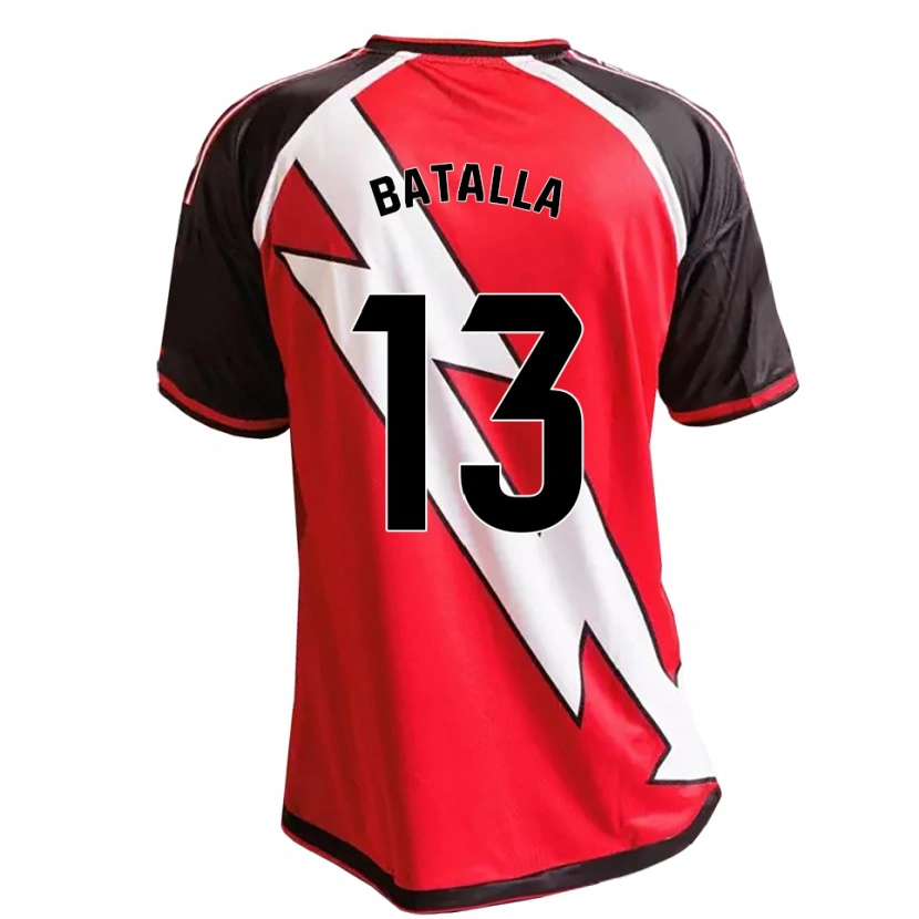 Danxen Kinderen Augusto Batalla #13 Rood Zwart Wit Uitshirt Uittenue 2026/27 T-Shirt