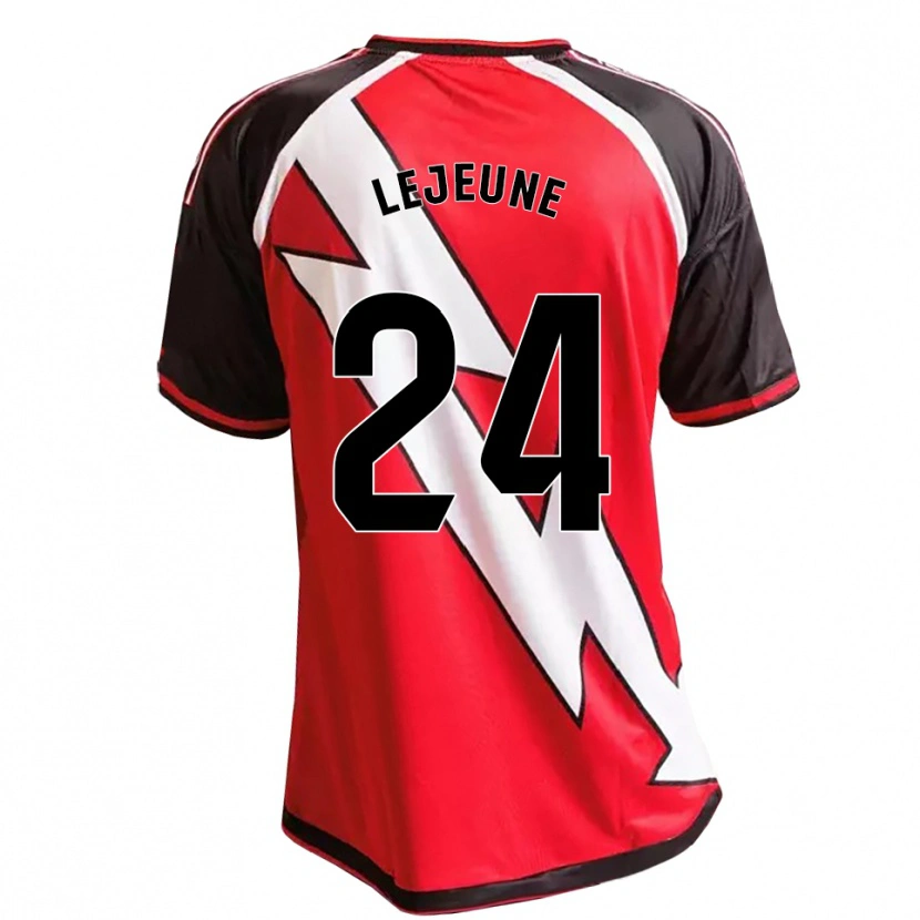 Danxen Kinderen Florian Lejeune #24 Rood Zwart Wit Uitshirt Uittenue 2026/27 T-Shirt