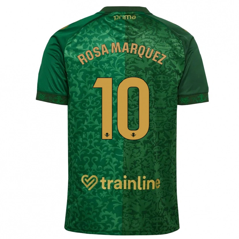 Danxen Kinderen Rosa Márquez Baena #10 Bosgroen Donker Goudenrood Uitshirt Uittenue 2026/27 T-Shirt