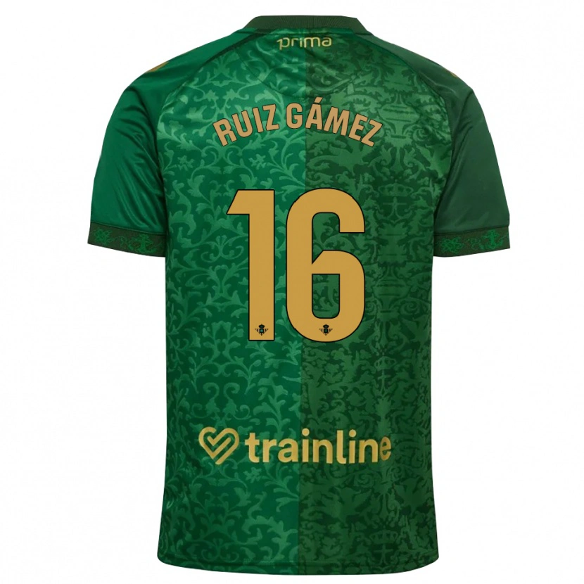 Danxen Kinderen María Ruiz #16 Bosgroen Donker Goudenrood Uitshirt Uittenue 2026/27 T-Shirt