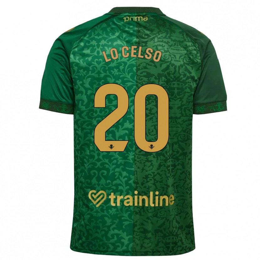 Danxen Kinderen Giovani Lo Celso #20 Bosgroen Donker Goudenrood Uitshirt Uittenue 2026/27 T-Shirt