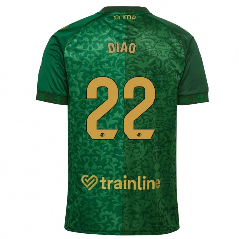 Danxen Kinderen Usse Diao #22 Bosgroen Donker Goudenrood Uitshirt Uittenue 2026/27 T-Shirt