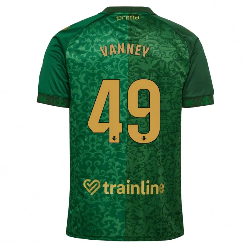 Danxen Kinderen Dylan Vanney #49 Bosgroen Donker Goudenrood Uitshirt Uittenue 2026/27 T-Shirt