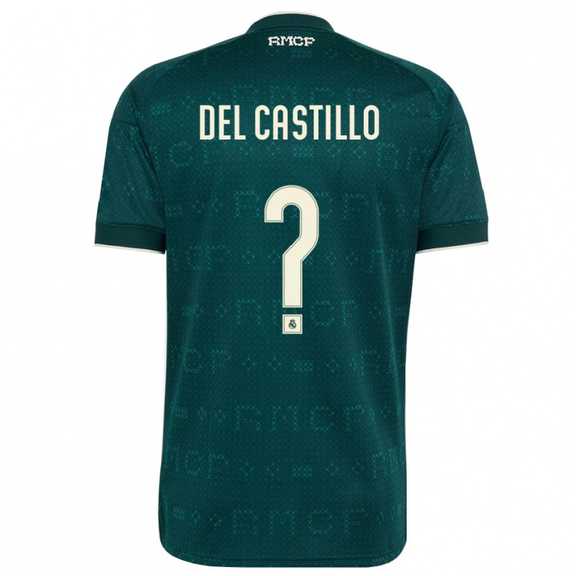 Danxen Kinderen Mauro Del Castillo #0 Donker Leigrijs Wit Uitshirt Uittenue 2026/27 T-Shirt