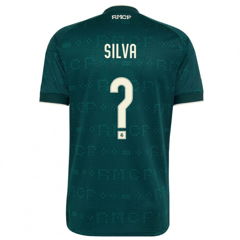 Danxen Kinderen Aarón Silva #0 Donker Leigrijs Wit Uitshirt Uittenue 2026/27 T-Shirt