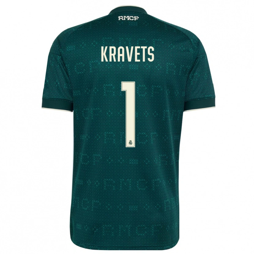 Danxen Kinderen David Kravets #1 Donker Leigrijs Wit Uitshirt Uittenue 2026/27 T-Shirt