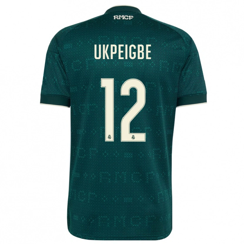 Danxen Kinderen Melvin Ukpeigbe #12 Donker Leigrijs Wit Uitshirt Uittenue 2026/27 T-Shirt