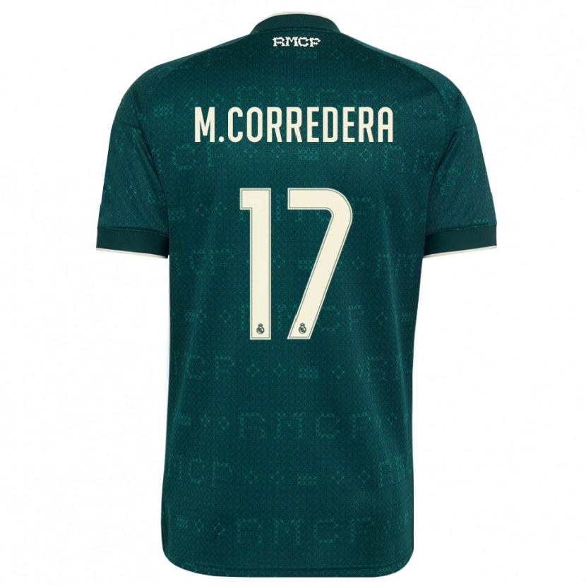 Danxen Kinderen Marta Corredera #17 Donker Leigrijs Wit Uitshirt Uittenue 2026/27 T-Shirt