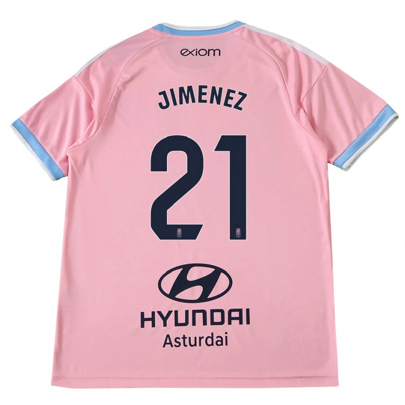 Danxen Kinderen David Jiménez #21 Centaurieblauw Roze Uitshirt Uittenue 2026/27 T-Shirt