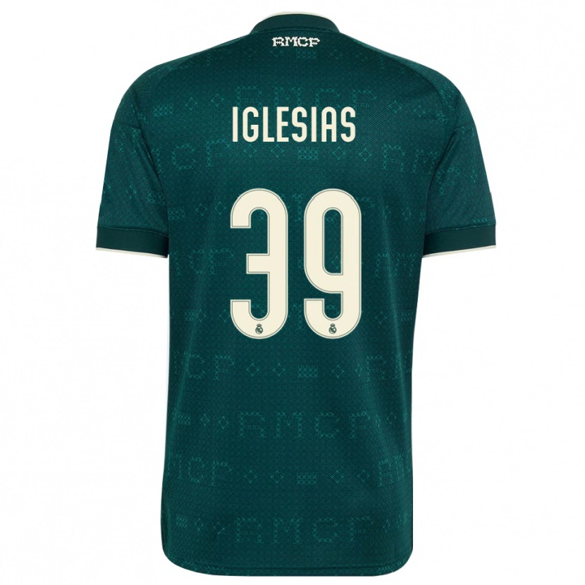 Danxen Kinderen Bruno Iglesias #39 Donker Leigrijs Wit Uitshirt Uittenue 2026/27 T-Shirt
