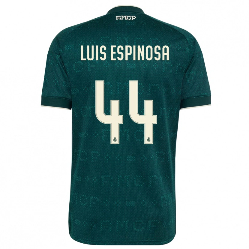 Danxen Kinderen José Luis Espinosa #44 Donker Leigrijs Wit Uitshirt Uittenue 2026/27 T-Shirt