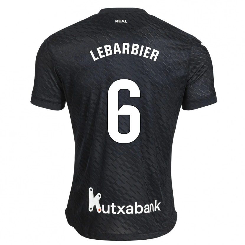 Danxen Kinderen Alex Lebarbier #6 Zwart Wit Uitshirt Uittenue 2026/27 T-Shirt