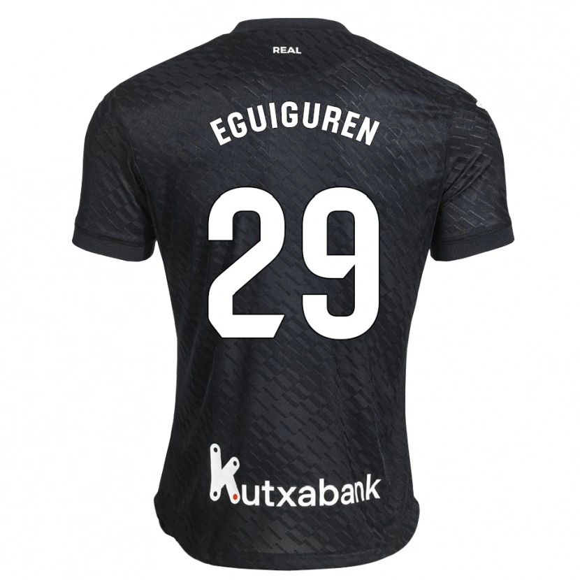 Danxen Kinderen Intza Eguiguren Beraza #29 Zwart Wit Uitshirt Uittenue 2026/27 T-Shirt