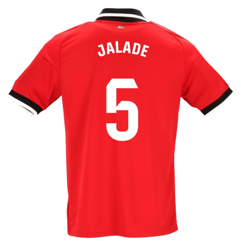 Danxen Kinderen Robert Jalade #5 Zwart Wit Rood Uitshirt Uittenue 2026/27 T-Shirt