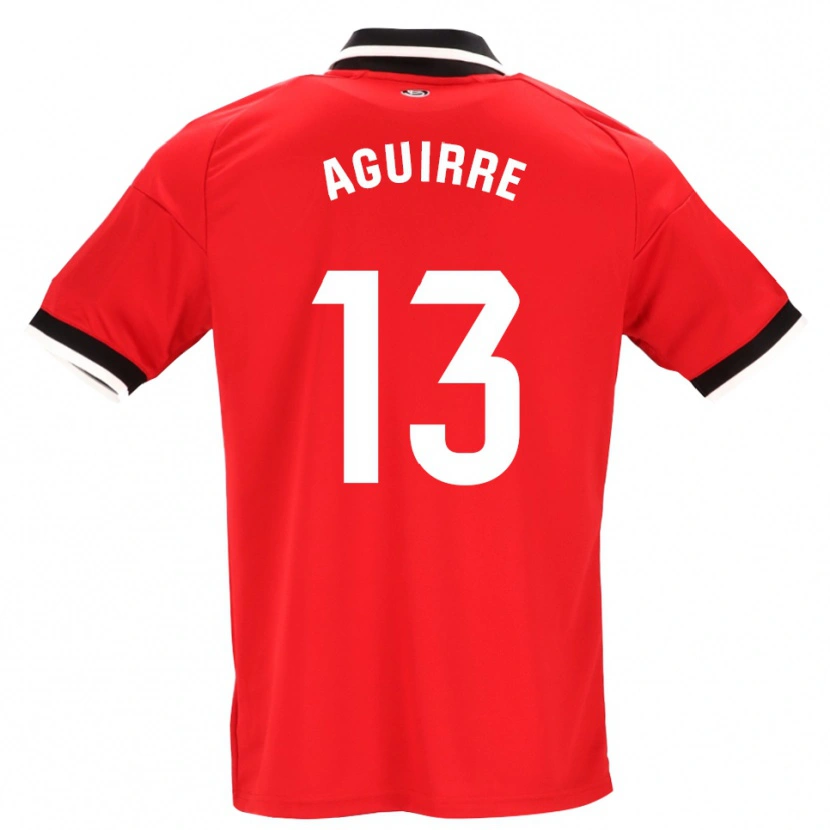 Danxen Kinderen Yolanda Aguirre #13 Zwart Wit Rood Uitshirt Uittenue 2026/27 T-Shirt