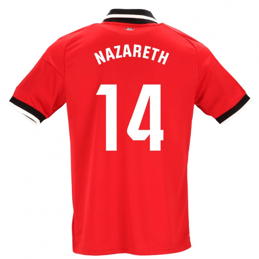 Danxen Kinderen Nazareth Martín #14 Zwart Wit Rood Uitshirt Uittenue 2026/27 T-Shirt