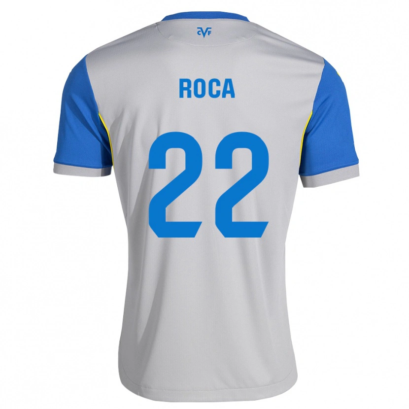 Danxen Kinderen Mauro Roca #22 Dodgerblauw Grijs Uitshirt Uittenue 2026/27 T-Shirt