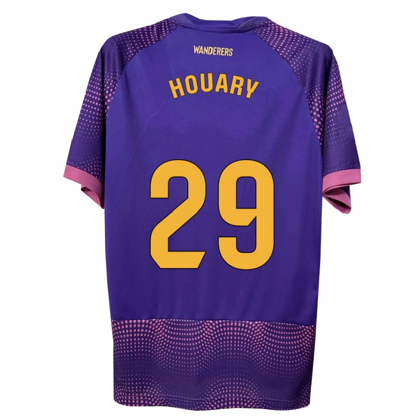 Danxen Kinderen Ali Houary #29 Paars Wit Roze Uitshirt Uittenue 2026/27 T-Shirt