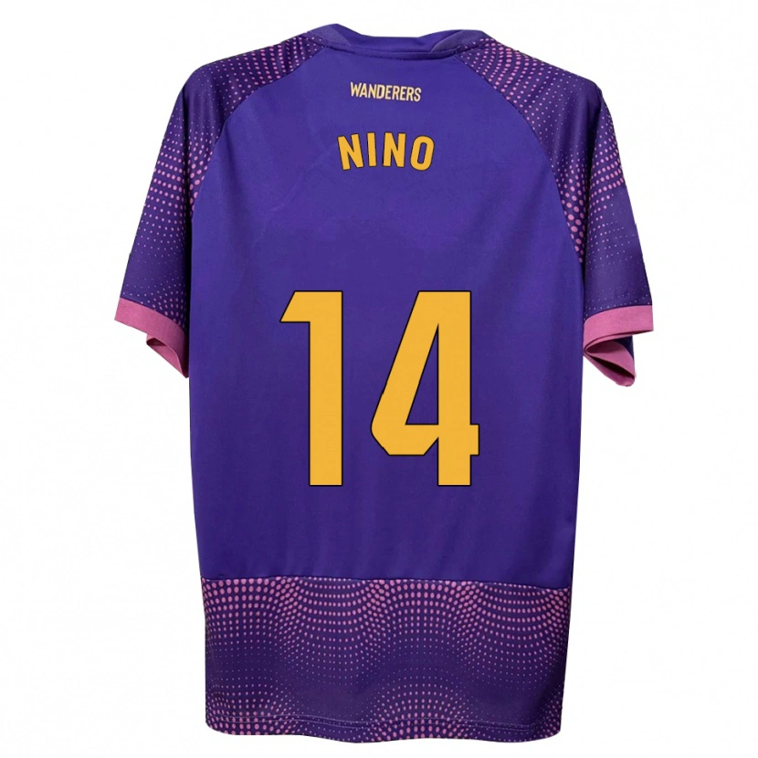 Danxen Kinderen Fer Niño #14 Paars Wit Roze Uitshirt Uittenue 2026/27 T-Shirt
