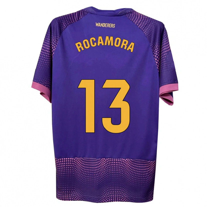Danxen Kinderen María Rocamora Díaz #13 Paars Wit Roze Uitshirt Uittenue 2026/27 T-Shirt