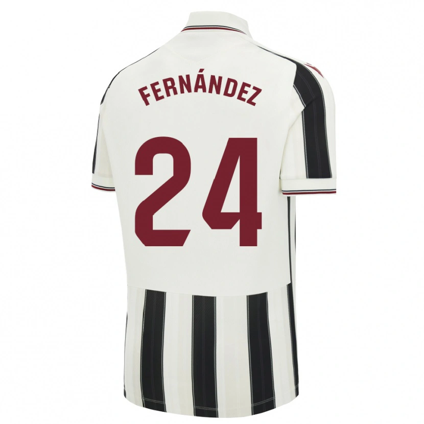 Danxen Kinderen Thiago Fernández #24 Zwart Wit Rood Uitshirt Uittenue 2026/27 T-Shirt