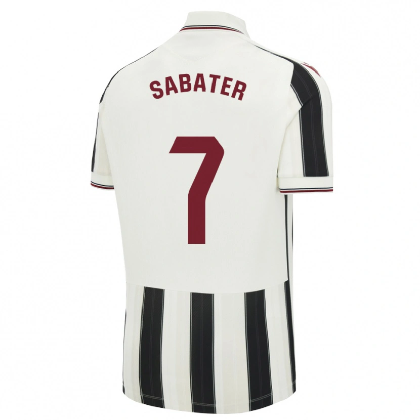 Danxen Kinderen Ethan Sabater #7 Zwart Wit Rood Uitshirt Uittenue 2026/27 T-Shirt