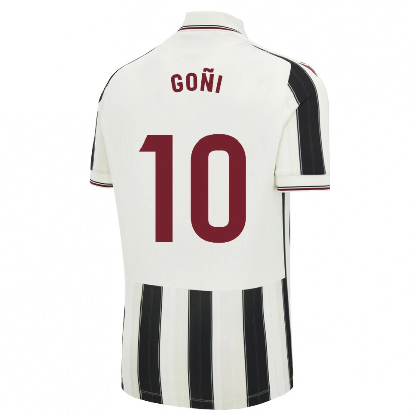 Danxen Kinderen Hugo Goñi #10 Zwart Wit Rood Uitshirt Uittenue 2026/27 T-Shirt