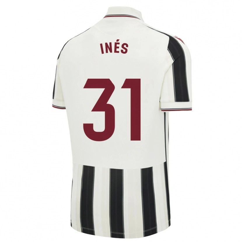 Danxen Kinderen Inés Rizo #31 Zwart Wit Rood Uitshirt Uittenue 2026/27 T-Shirt