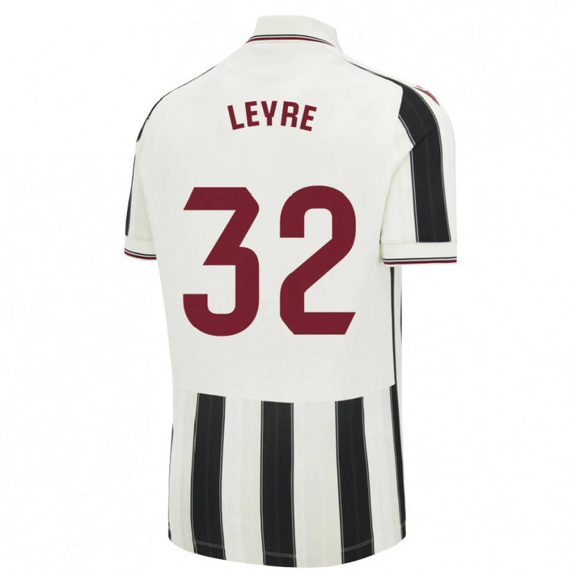 Danxen Kinderen Leyre Secades #32 Zwart Wit Rood Uitshirt Uittenue 2026/27 T-Shirt