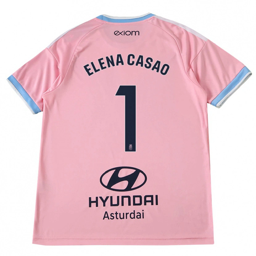 Danxen Kinderen Elena Casao López #1 Centaurieblauw Roze Uitshirt Uittenue 2026/27 T-Shirt