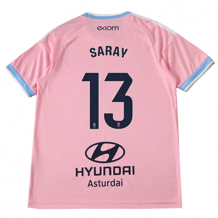 Danxen Kinderen Saray Vázquez Alonso #13 Centaurieblauw Roze Uitshirt Uittenue 2026/27 T-Shirt