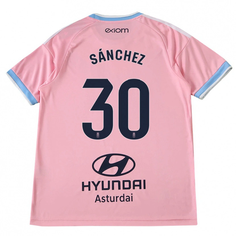 Danxen Kinderen Marcos Sánchez #30 Centaurieblauw Roze Uitshirt Uittenue 2026/27 T-Shirt