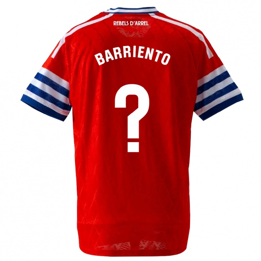 Danxen Kinderen Darek Barriento #0 Koninklijk Blauw Rood Uitshirt Uittenue 2026/27 T-Shirt