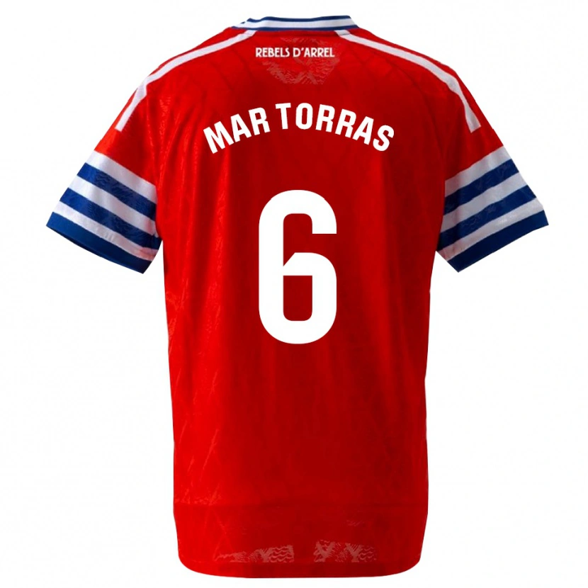 Danxen Kinderen Mar Torrás De Fortuny #6 Koninklijk Blauw Rood Uitshirt Uittenue 2026/27 T-Shirt