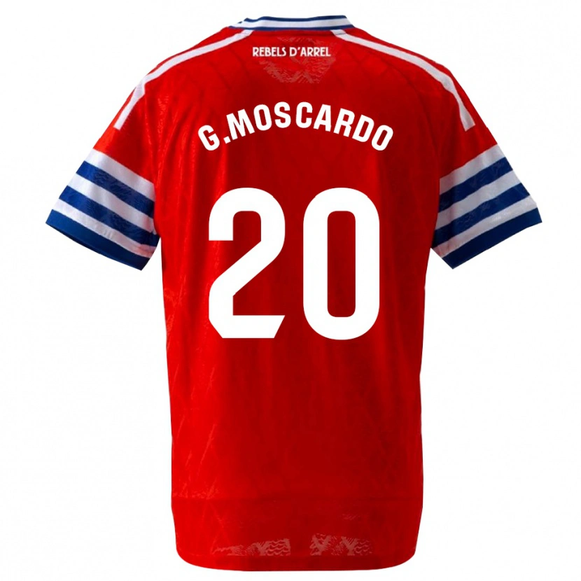 Danxen Kinderen Gabriel Moscardo #20 Koninklijk Blauw Rood Uitshirt Uittenue 2026/27 T-Shirt
