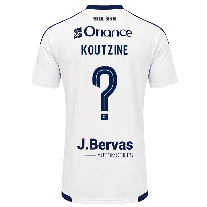 Danxen Kinderen Camille Koutzine #0 Marineblauw Wit Uitshirt Uittenue 2026/27 T-Shirt
