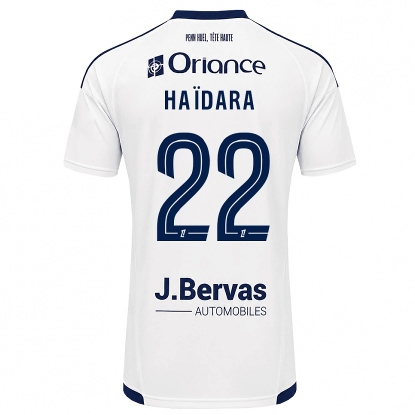 Danxen Kinderen Massadio Haidara #22 Marineblauw Wit Uitshirt Uittenue 2026/27 T-Shirt