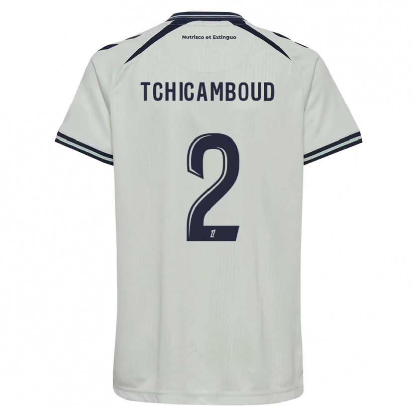 Danxen Kinderen Steed Tchicamboud #2 Middernachtblauw Wit Uitshirt Uittenue 2026/27 T-Shirt