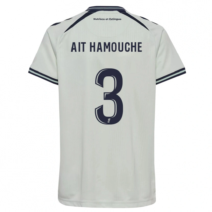 Danxen Kinderen Massyl Ait Hamouche #3 Middernachtblauw Wit Uitshirt Uittenue 2026/27 T-Shirt
