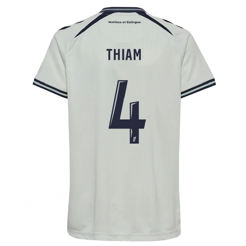 Danxen Kinderen Tidjani Thiam #4 Middernachtblauw Wit Uitshirt Uittenue 2026/27 T-Shirt