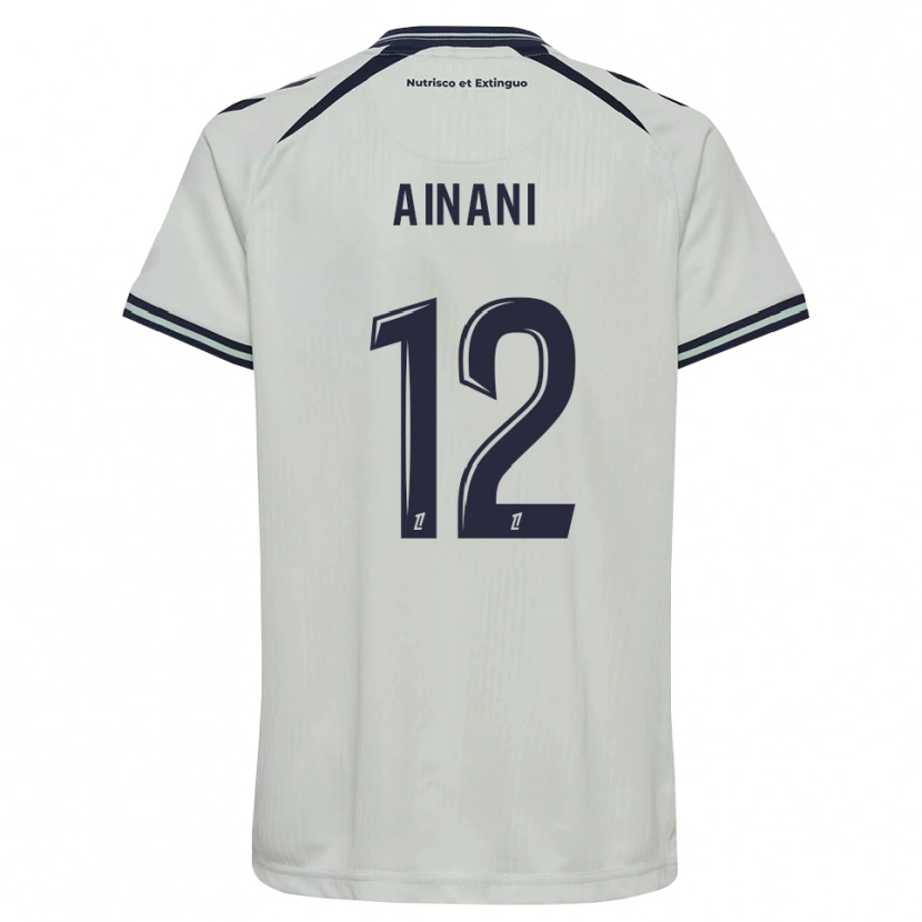 Danxen Kinderen Sufyan Ainani #12 Middernachtblauw Wit Uitshirt Uittenue 2026/27 T-Shirt