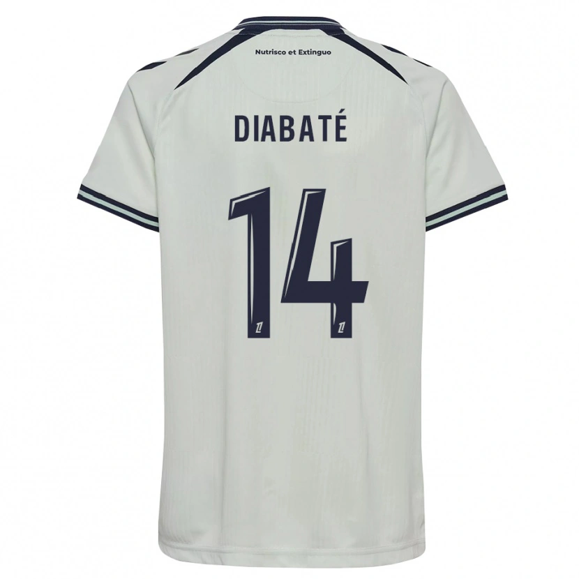 Danxen Kinderen Adams Diabaté #14 Middernachtblauw Wit Uitshirt Uittenue 2026/27 T-Shirt