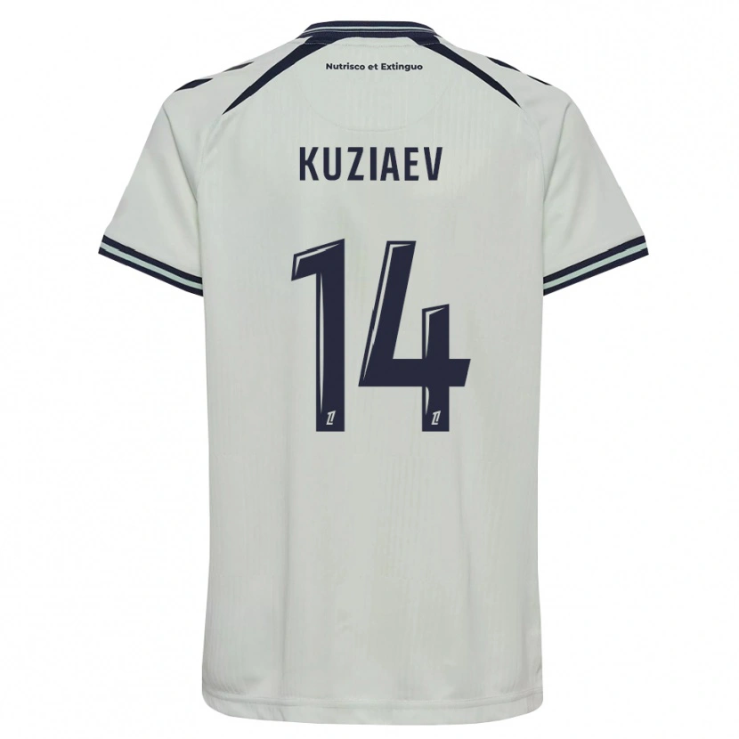 Danxen Kinderen Daler Kuzyaev #14 Middernachtblauw Wit Uitshirt Uittenue 2026/27 T-Shirt