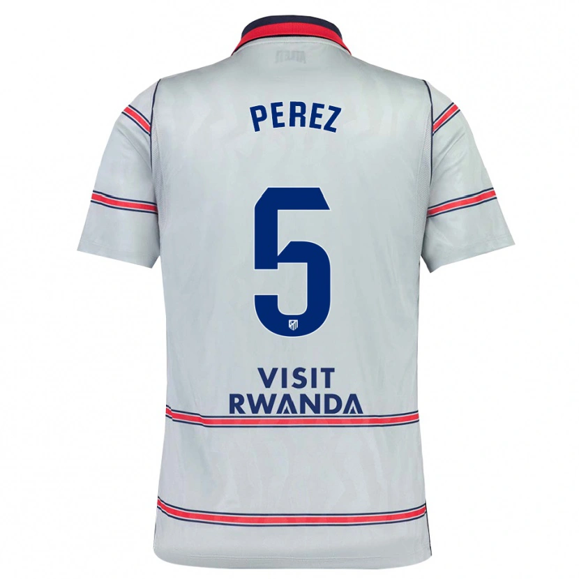 Danxen Kinderen Xènia Pérez #5 Grijs Rood Marineblauw Thuisshirt Derde Tenue 2026/27 T-Shirt
