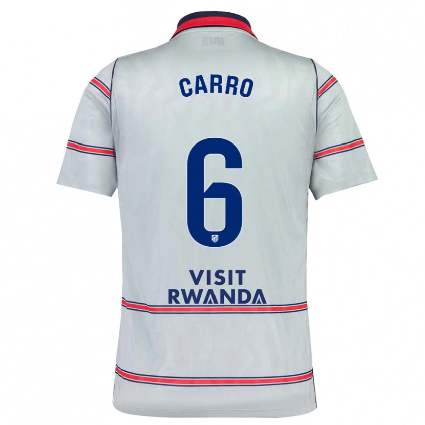 Danxen Kinderen Mikel Carro #6 Grijs Rood Marineblauw Thuisshirt Derde Tenue 2026/27 T-Shirt