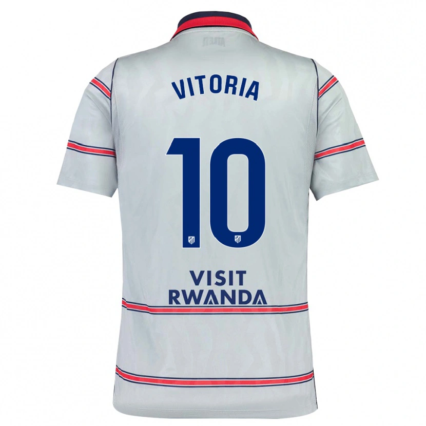 Danxen Kinderen Ana Vitória #10 Grijs Rood Marineblauw Thuisshirt Derde Tenue 2026/27 T-Shirt